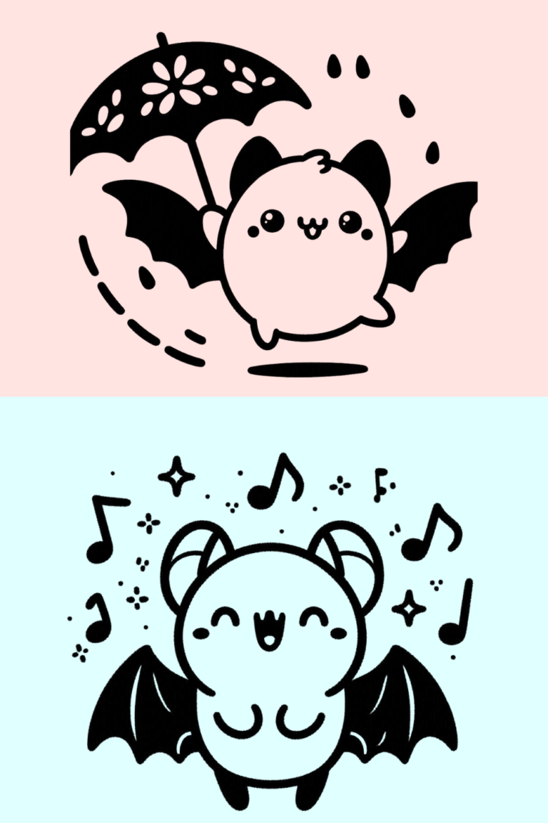 Easy Cute Bat Drawing Ideas