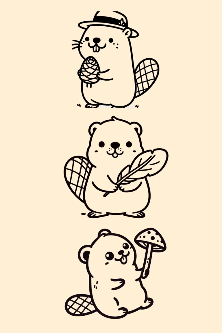 beaver-drawing