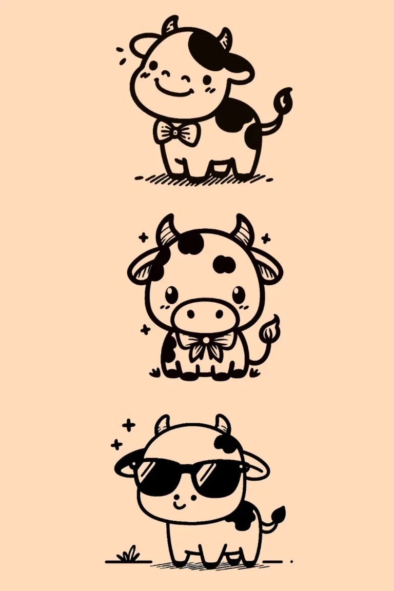 cow drawing