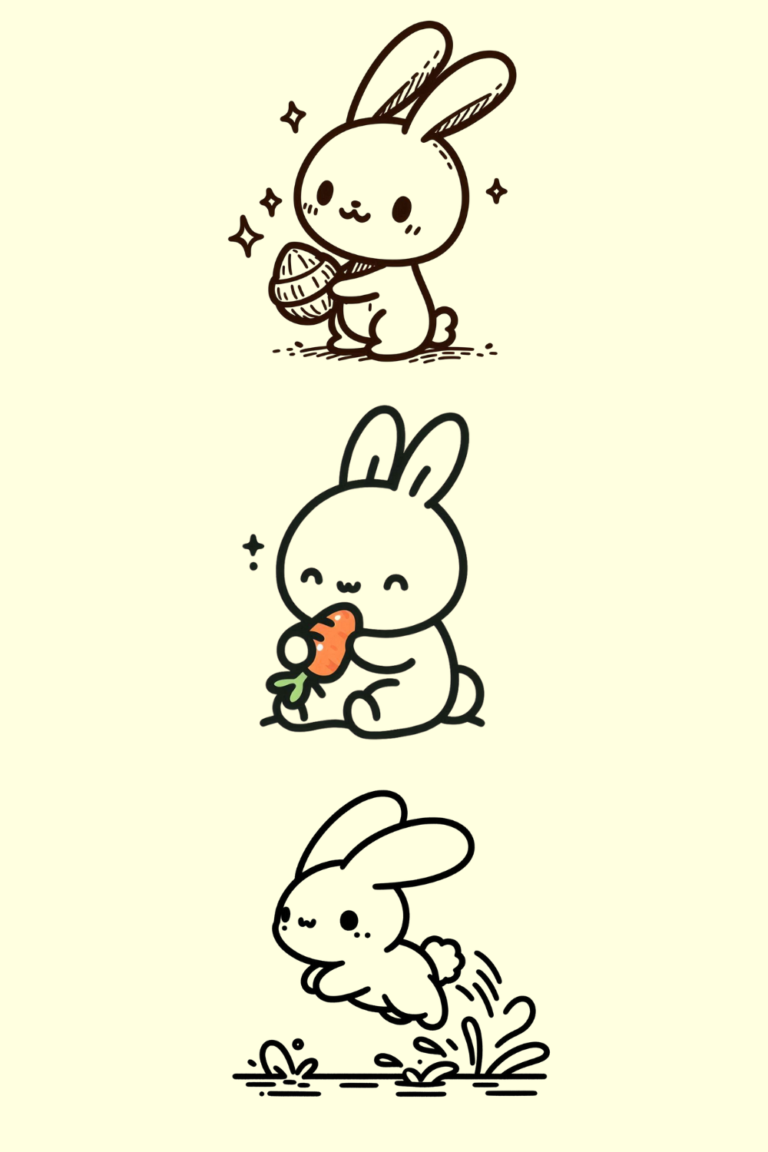 cute bunny drawings