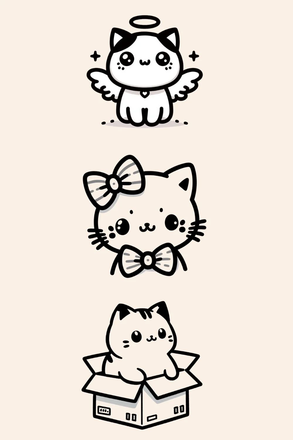 🐱 48 Easy Cute Cat Drawings Ideas Draw In Fun 0336