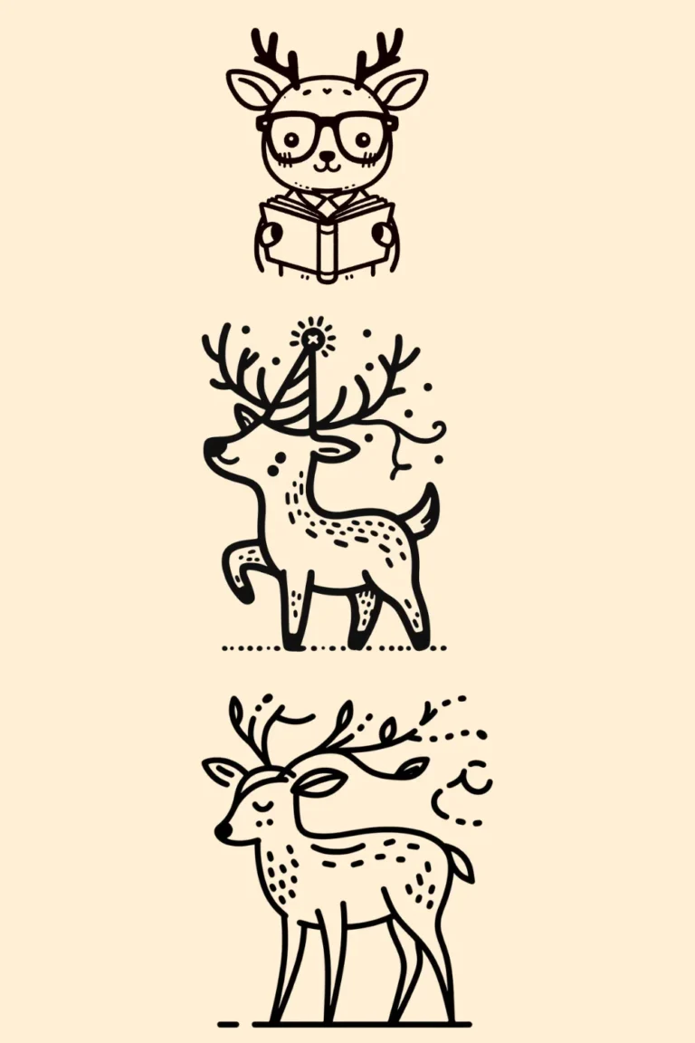 39+ Easy Cute Deer Drawing Ideas