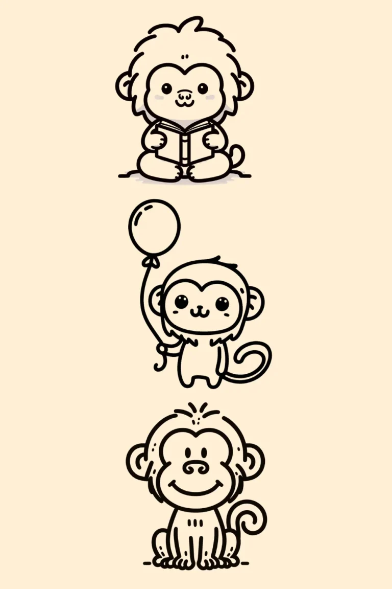 baboon drawing ideas