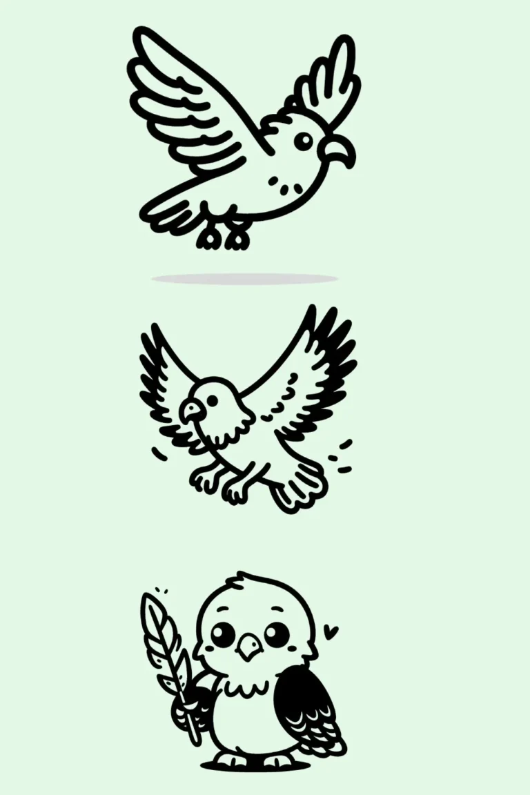 🦅 32+ Easy Cute Eagle Drawing Ideas