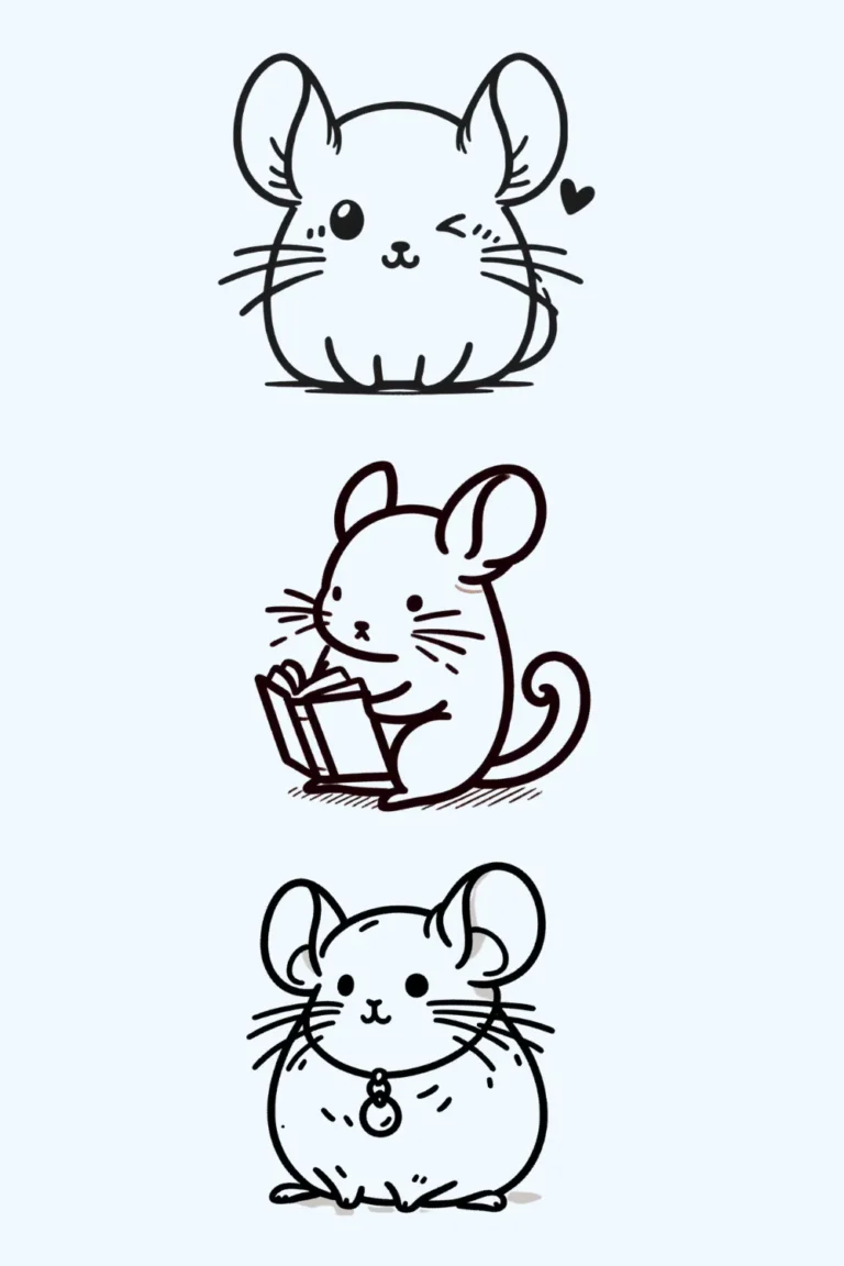 chinchilla cute drawing ideas