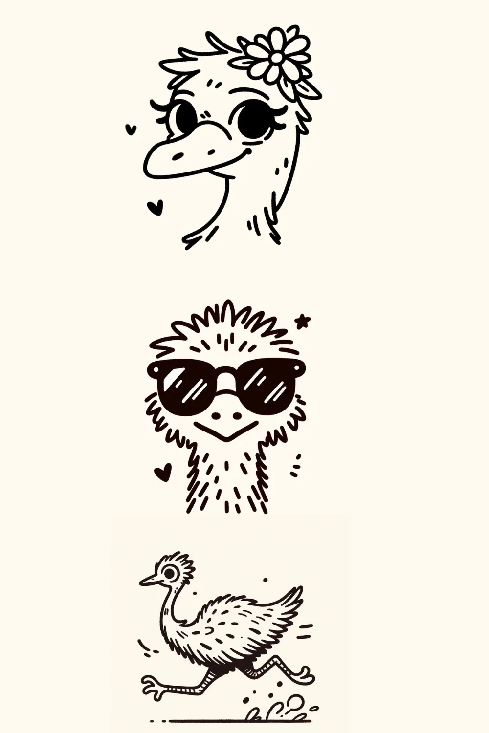 𓅦 39+ Easy Cute Emu Drawing Ideas - Draw In Fun