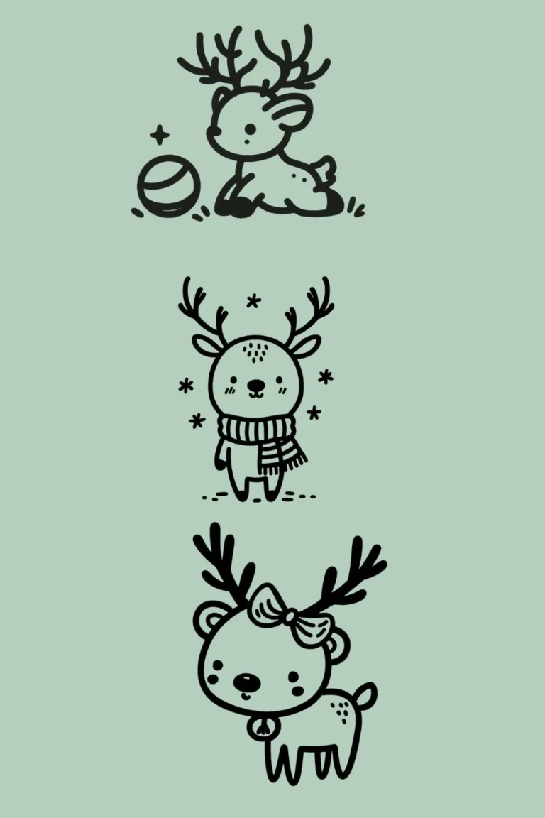 🦌 37+ Easy Cute Elk Drawing Ideas