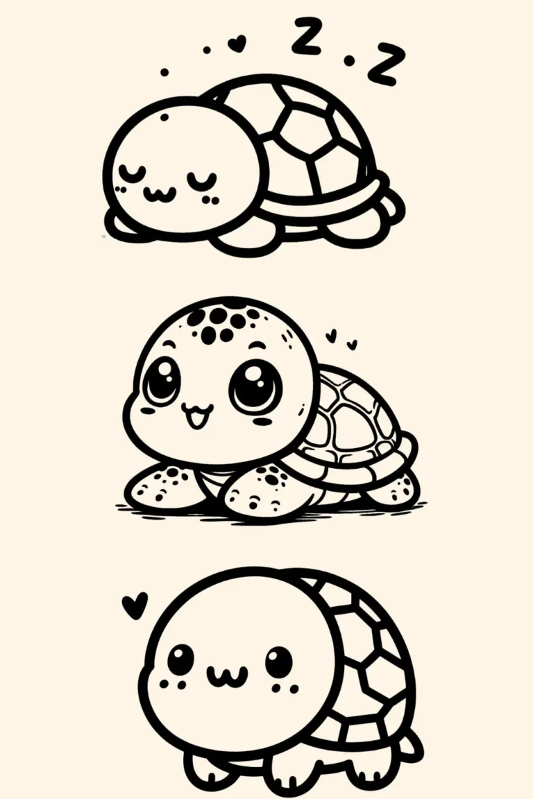 turtle cute drawing