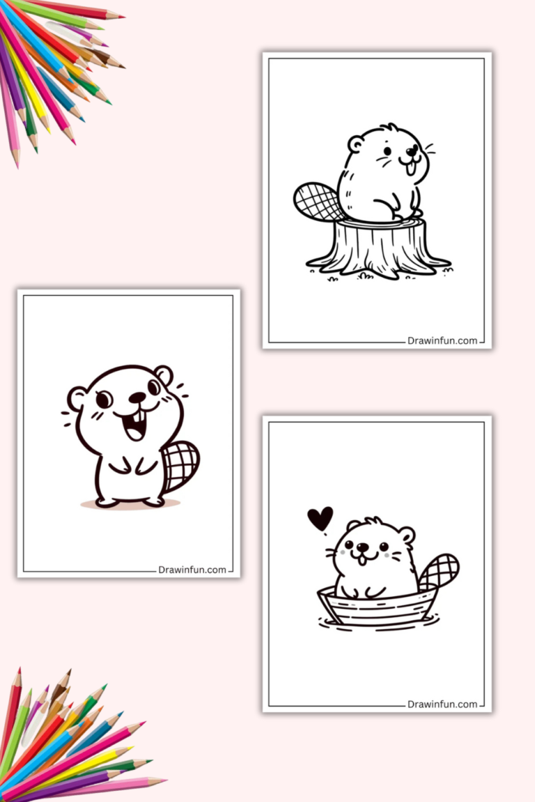 17+ Cute Beaver Coloring Pages (Free PDF Printables)