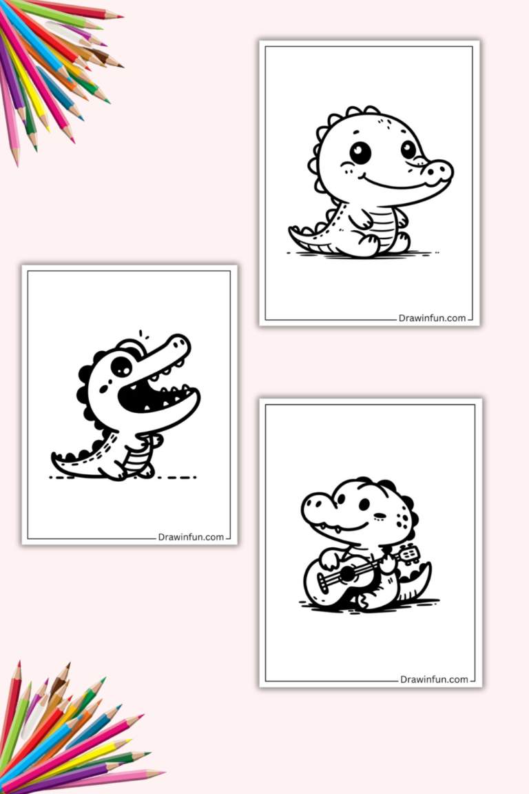 17+ Cute Alligator Coloring Pages (Free PDF Printables)