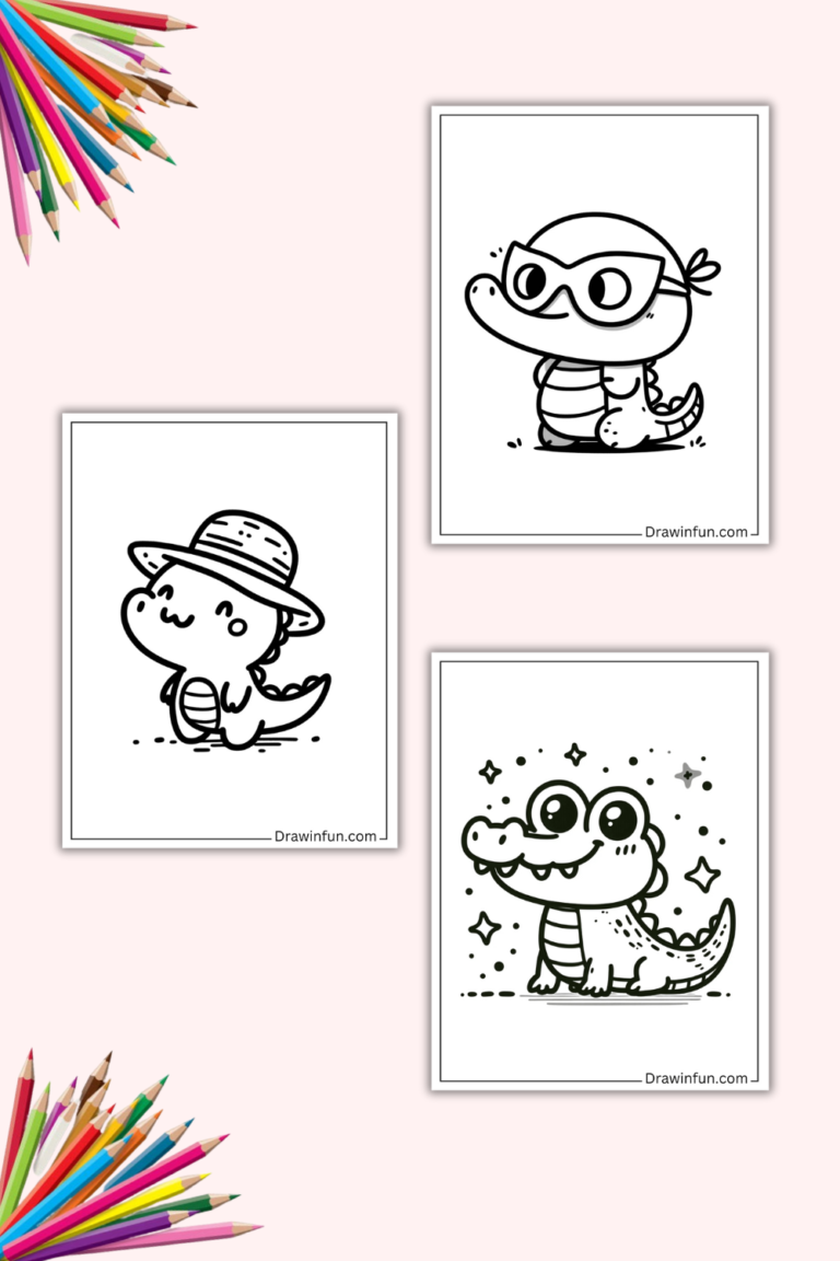 16+ Cute Crocodile Coloring Pages (Free PDF Printables)