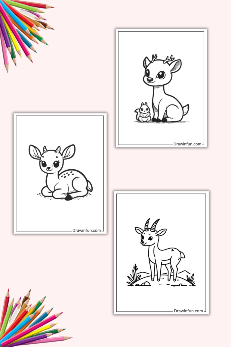 19+ Cute Antelope Coloring Pages (Free PDF Printables)