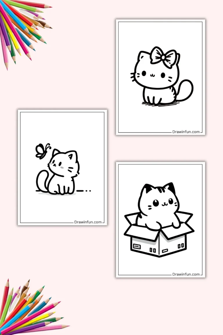 29+ Cute Cat Coloring Pages (Free PDF Printables)