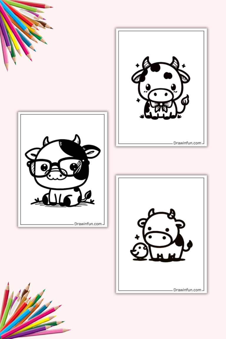 19+ Cute Cow Coloring Pages (Free PDF Printables)