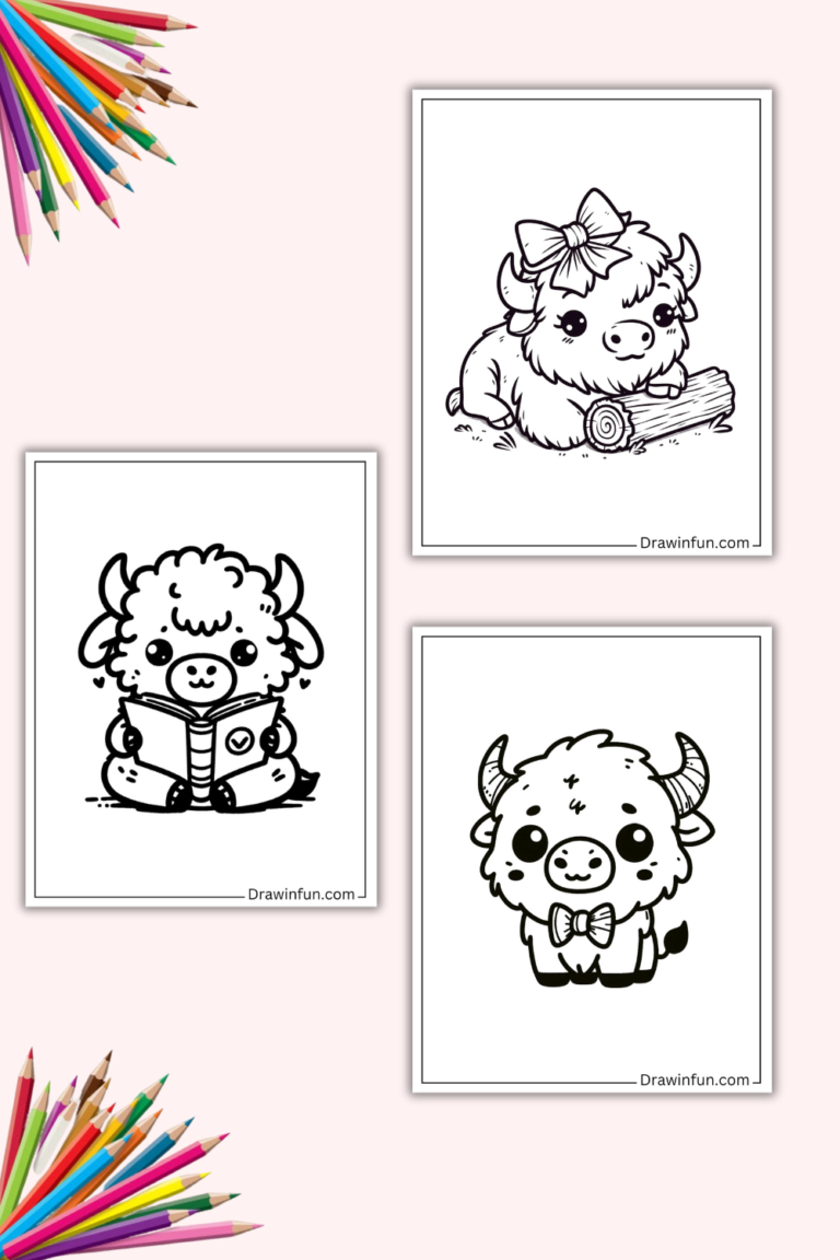 14+ Cute Bison Coloring Pages (Free PDF Printables)