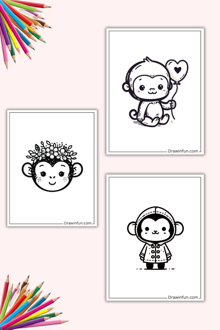 17+ Cute Chimpanzee Coloring Pages (Free PDF Printables)