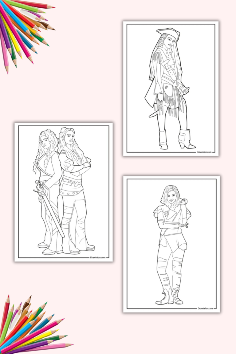 9+ Descendants Coloring Pages (Free PDF Printables)