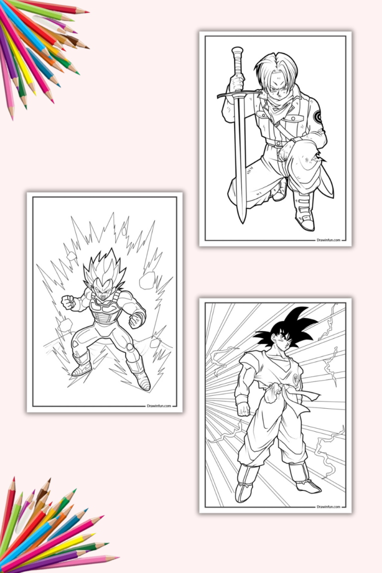 9+ Dragon Ball Z Coloring Pages (Free PDF Printables)