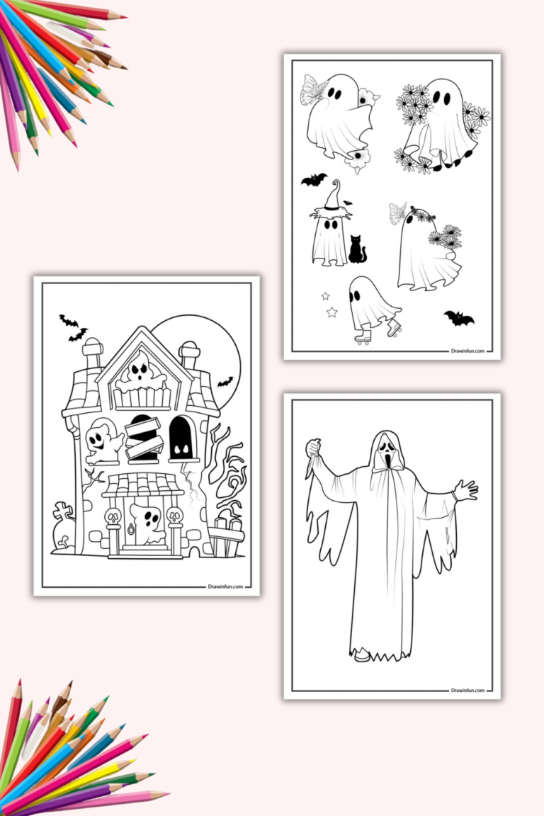 9+ Ghost Face Coloring Pages (Free PDF Printables)