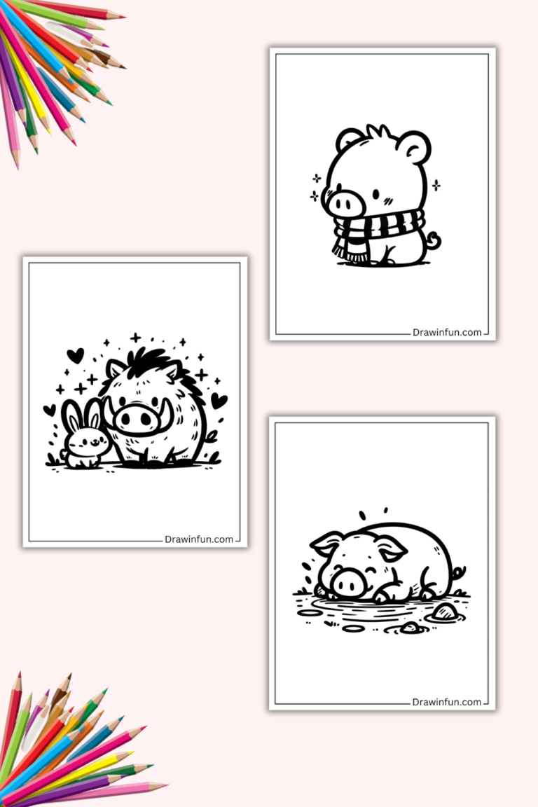 14+ Cute Boar Coloring Pages (Free PDF Printables)