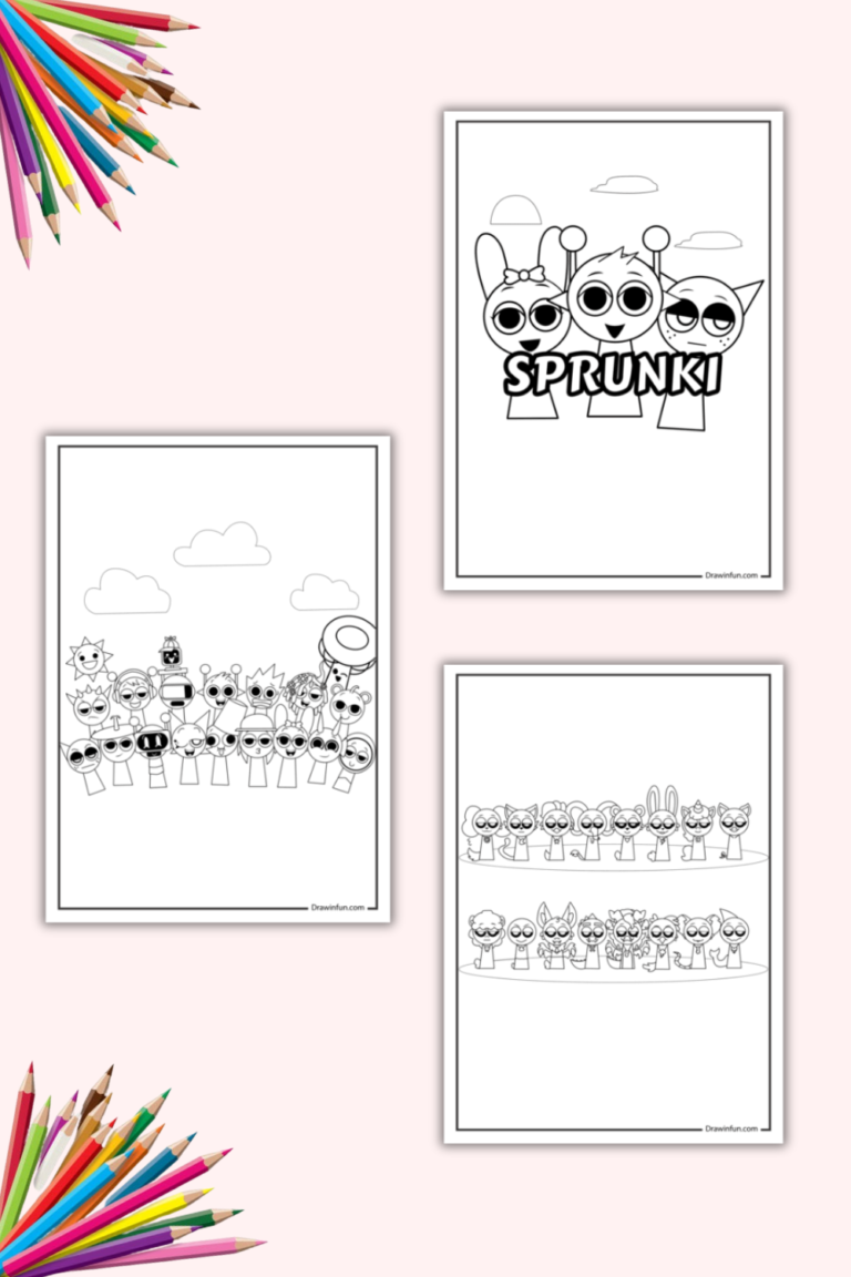 7+ Sprunki Coloring Pages (Free PDF Printables)