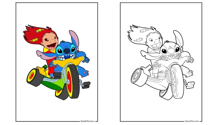 9+ Lilo and Stitch Coloring Pages ( Free PDF Printables )