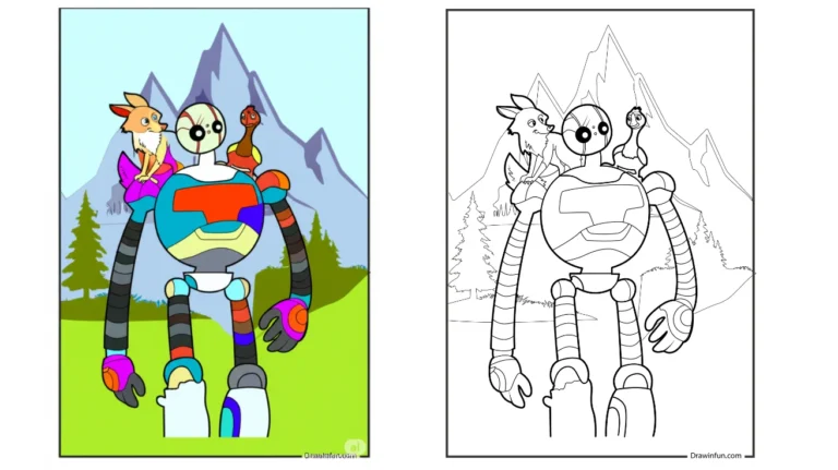 9+ Wild Robot Coloring Pages ( Free PDF Printables )