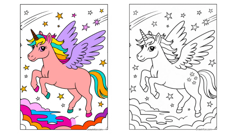 60+ Unicorn Coloring Pages ( Free PDF Printables )